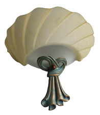 Applique murale grande italienne en résine et verre vintage