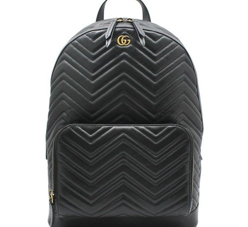 Gucci black matelassé chevron - gucci,