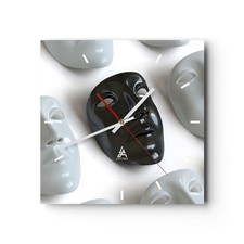 Horloge murale en verre