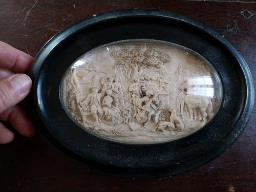 Tableau cadre ancien verre - tableau,