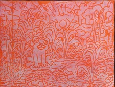 GRAVURE BOIS - - GRENOUILLE