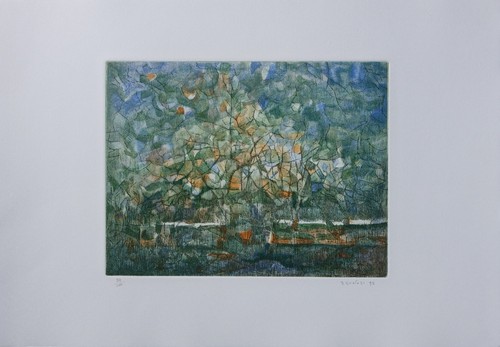 Enzo brunori arbre - l'arbre,, gravure