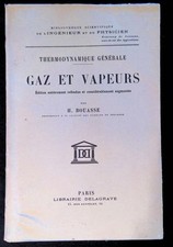 #158883 Bouasse, Thermodynamique générale Gaz et vapeurs