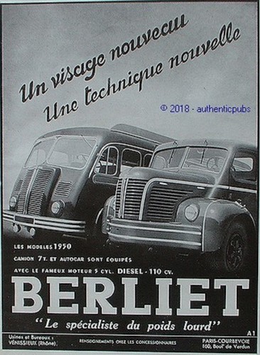 Publicite berliet camion - camion, 7
