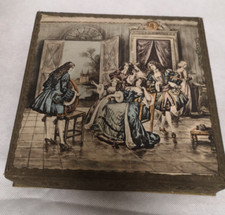 Superbe ancienne boîte tissu