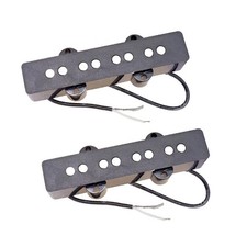 Micro Humbucker Noir 2 Pièces Pour Basse Jazz 4 Cordes