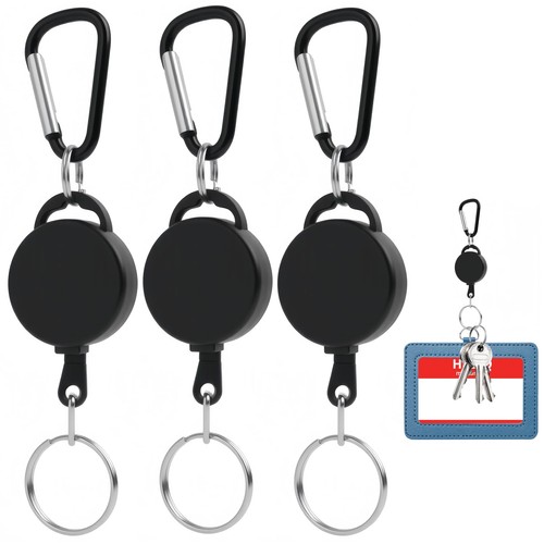 3pcs noir bobine badge - 3pcs,