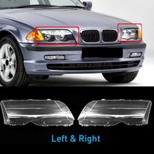 2PCS Vitre de Feux Phare Avant