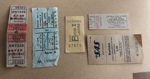 Lot tickets métro et - tickets,