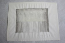 Dessin aquarelle , abstrait, " Dans le métro de Paris " séquence N° 5 daté 1966