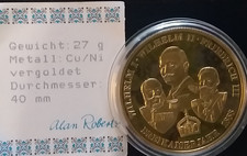 MEDAILLE : kaiser wilhem  Friedrich  doree sous capsule