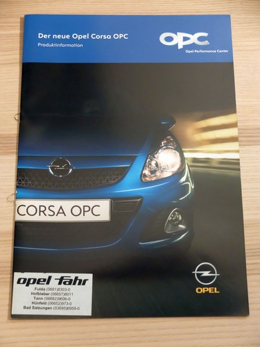 Opel corsa opc product - opc,