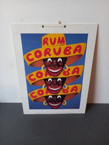 Plaque plv carton rhum rum - plaque,
