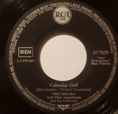Neil sedaka calendar girl - sedaka,