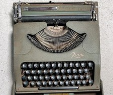 Machine à Écrire Militaire Rooy Vintage Portable En Valise Ultra Plate