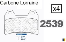 Plaquettes racing Carbone Lorraine de frein avant - Ducati 998 /S 2002-2004
