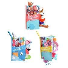 Livres D'animaux pour Bébés, Livre En Tissu Froissé, Doux pour Les