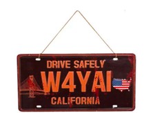 Plaque immatriculation CALIFORNIA , déco vintage STATES, déco rétro route 66,