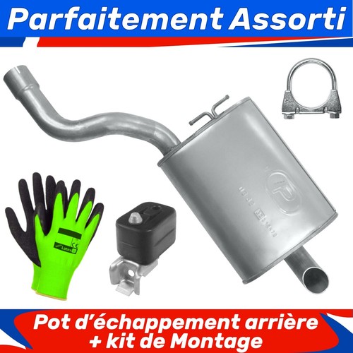 Pot échappement arrière - pot, d’échappement