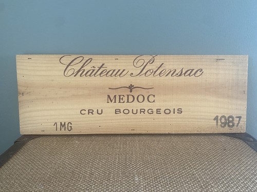 Ancienne estampe caisse - , vin