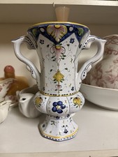 Vase en faïence signé P. Thivol – Vieux Rouen – Fait main – Pièce numérotée