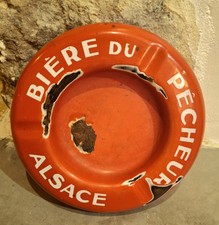Cendrier Publicitaire Émaillé Bière Du Pêcheur 