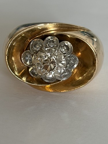 7489 bague tank or jaune - -,