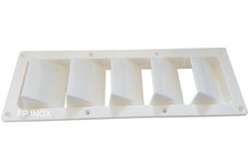 Prise d'air latéral Moteur Grille d'aération 5 volets Plastique Blanc 336x121mm