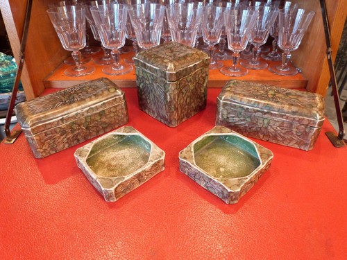 Sarreguemines smoking set - sarreguemines,