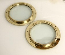 Lot de 2 hublots en laiton