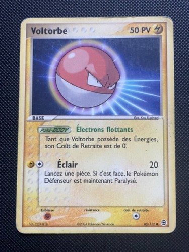 Carte pokémon voltorbe 112 - pokémon,
