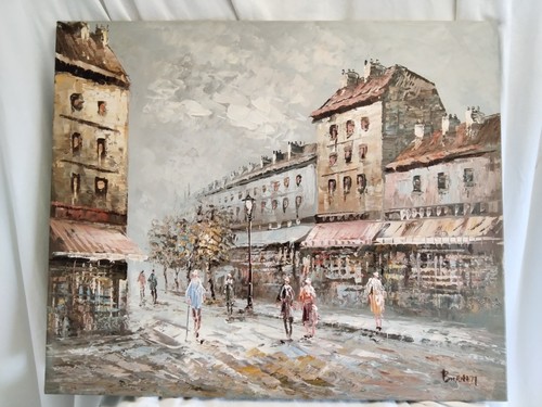 Tableau huile sur - , toile