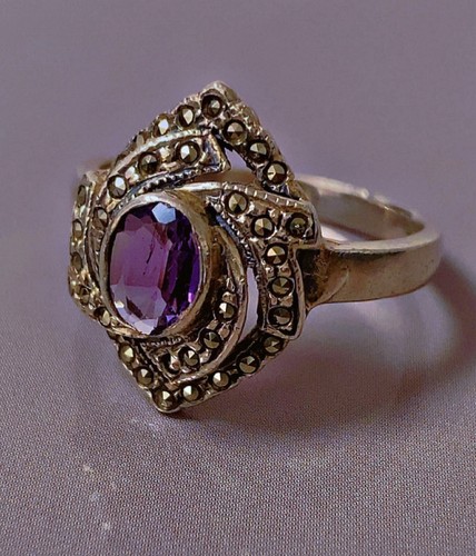 Superbe ancienne bague argent