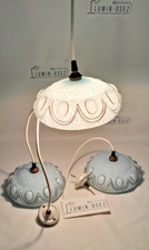 1 SUSPENSION OPALINE BLEU CLAIR ART DECO