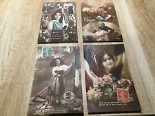 LOT DE 4 CARTES POSTALES