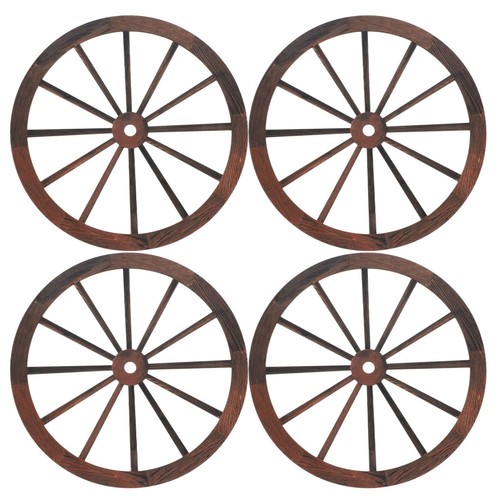 Pcs pendentif roue bois - 4,