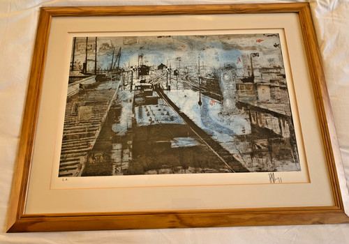 Lithographie gare alain - lithographie,