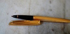 TRES BEAU STYLO ROLLER WATERMAN CF PL. OR - FINITION GRAIN D'ORGE - RARE VERSION