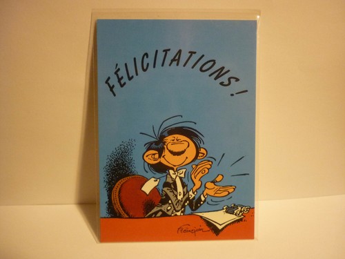 Carte postale gaston lagaffe - gaston,