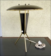 VINTAGE LAMPE TRIPODE EGON HILLEBRAND LEUCHTENFABRIK ALLEMAGNE 1950's