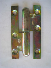 Paumelles  80 x 45 mm Acier Bichromaté,  à Gauche