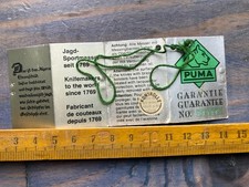 CARTE DE GARANTIE (23981) pour