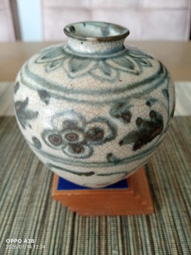 Petit pot céramique bleu - petit, en
