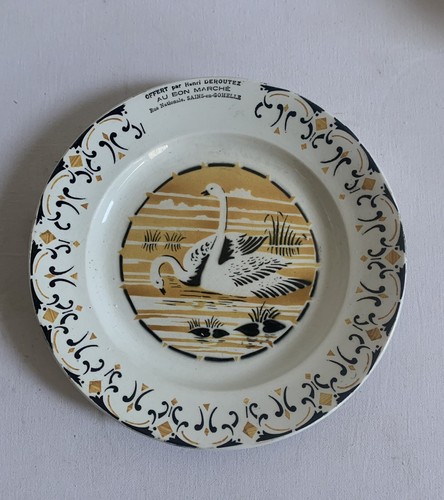 Grande assiette publicitaire - assiette,