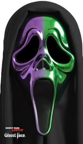 Masque dégradé chrome ghost - masque,