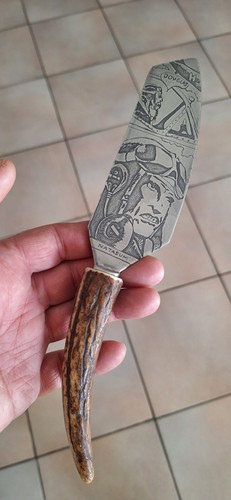 Couteau gravé spitfire - couteau,
