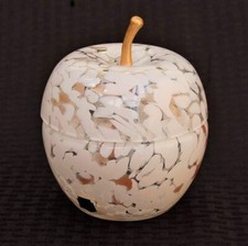 Boîte à bibelots vénitienne en verre de Murano forme pomme Cenedese & Co. ED7...