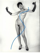 VINTAGE STUDIO GERMAN ART PHOTO  FOTO vers 1950 DEVANT