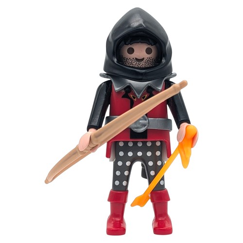 Playmobil archer rouge noir - archer, rouge/noir