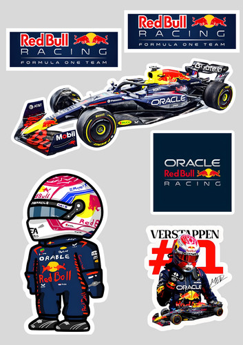 Stickers xxl vinyle f1 red - stickers, "f1